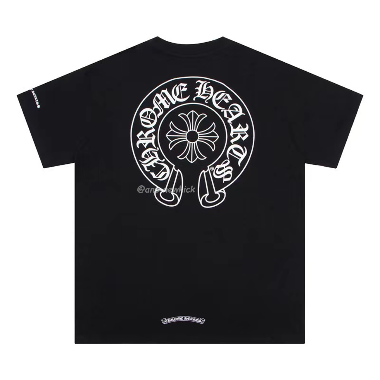 Chrome Hearts Horse Shoe Logo Pocket Black T Shirt (9) - newkick.vip